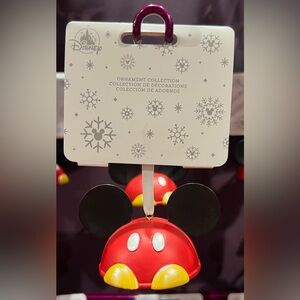 Disney Parks 2026 Mickey Mouse Autograph Ear Hat Christmas Ornament NEW